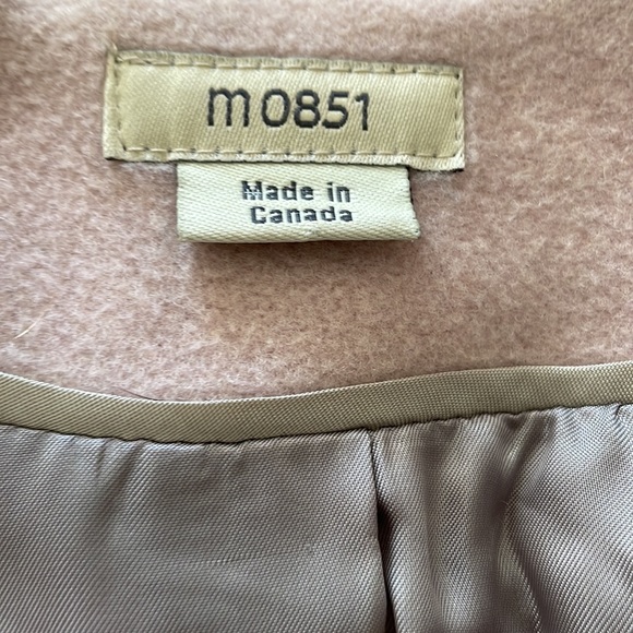 M0851 pink wool coat - Picture 2 of 5